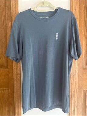 Travis Mathew Blue Pineapple Crew Neck Tee